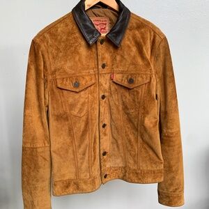 Levis Suede Trucker Jacket